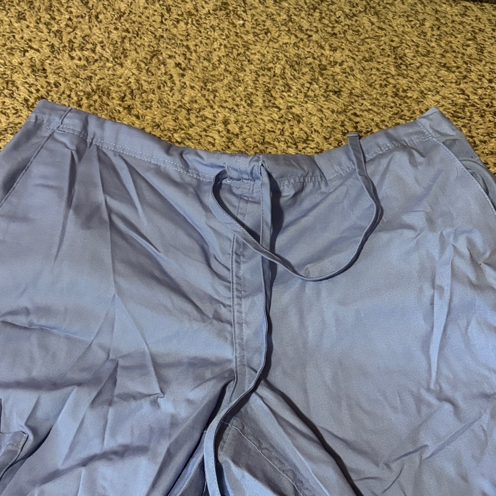 Light Blue Drawstring scrub bottoms